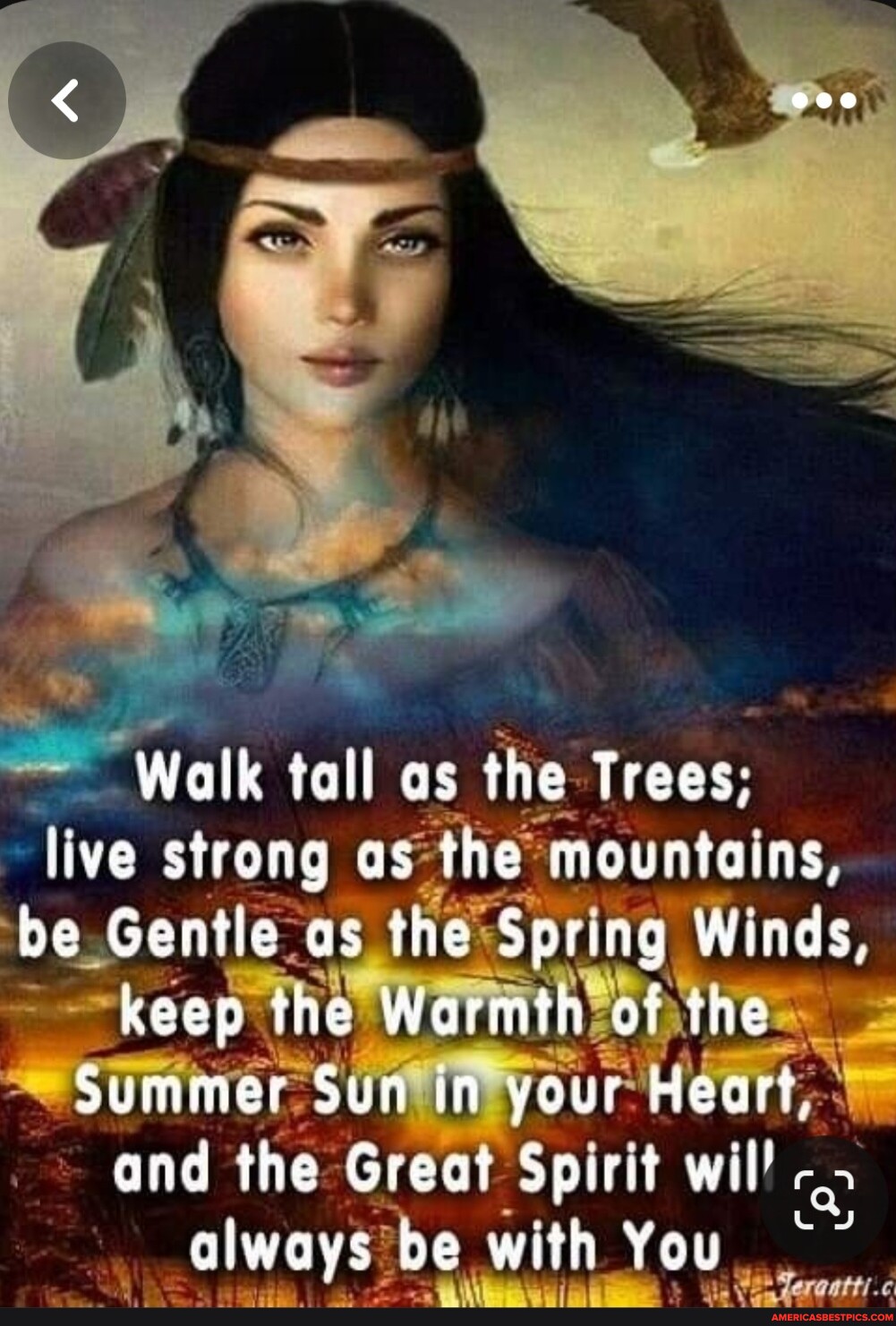 Walk tall as the Trees: live strong as the mountains, be Gentle as the ...