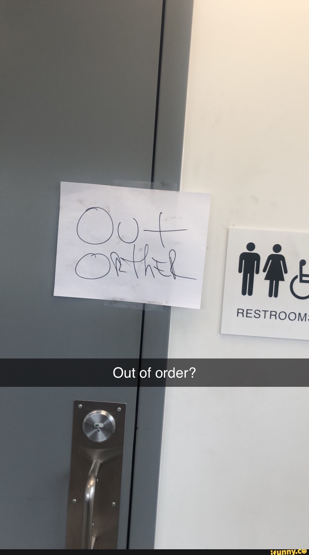 RESTROOM, Out of order? - iFunny