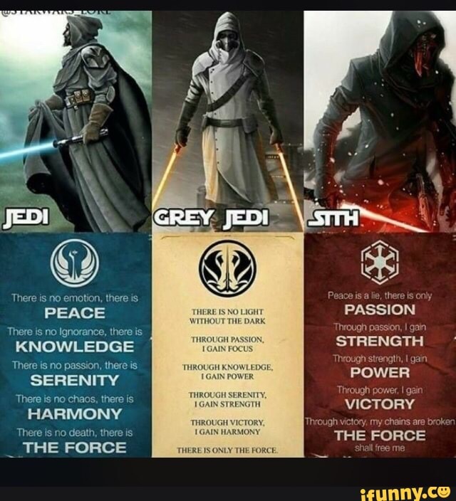 O
HARMONY
There is no death, there is
__THE FORCE
THROUGH SERENITY,
Through power, I gain
IGAIN
THERE IS ONLY THE FORCE