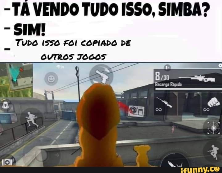 - TA VENDO TUDO ISSO, SIMBA?
- SIM!
TUDO ISSO FOI COPIADO DE OUTROS TOGOS