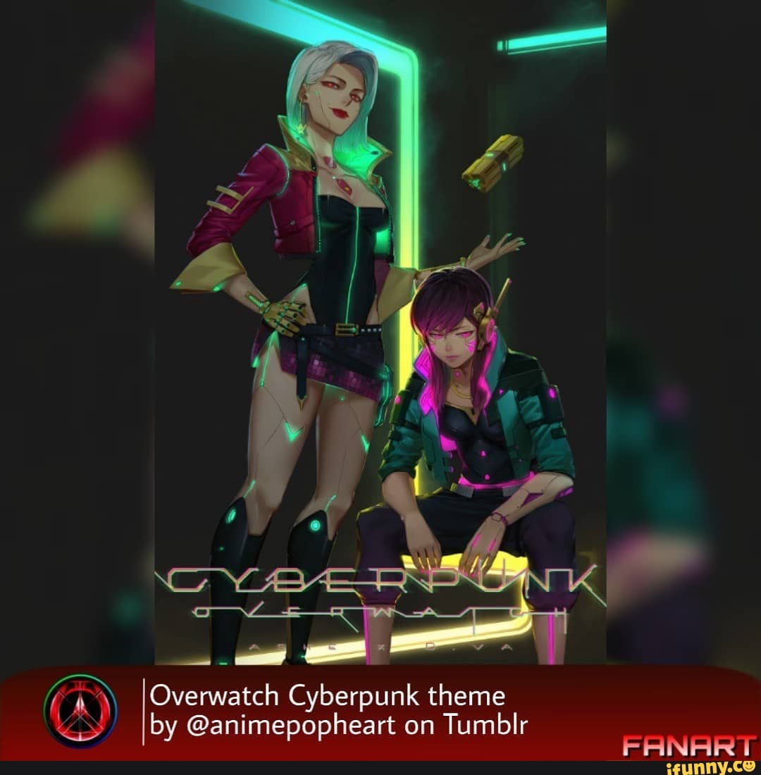 Overwatch Cyberpunk theme