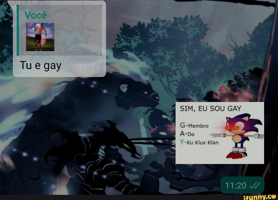 SIM, EU SOU GAY
G-Membro
A-Do
Ku Klux Klan