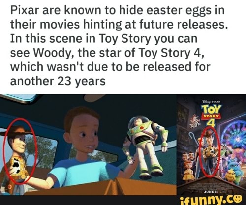 Pixar are known to hide easter eggs in their movies hinting at future ...