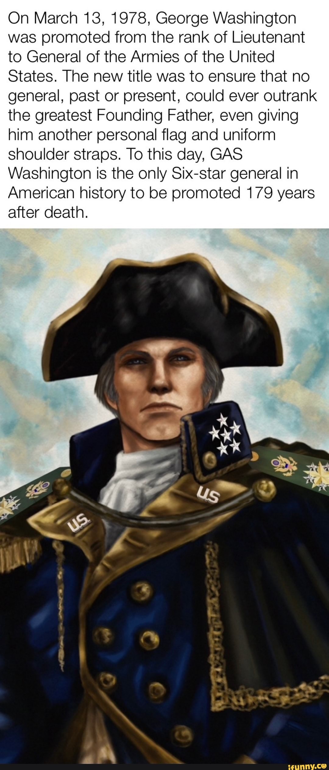 General George Washington Rank