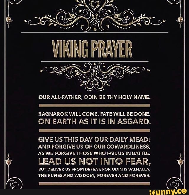 viking valhalla prayer