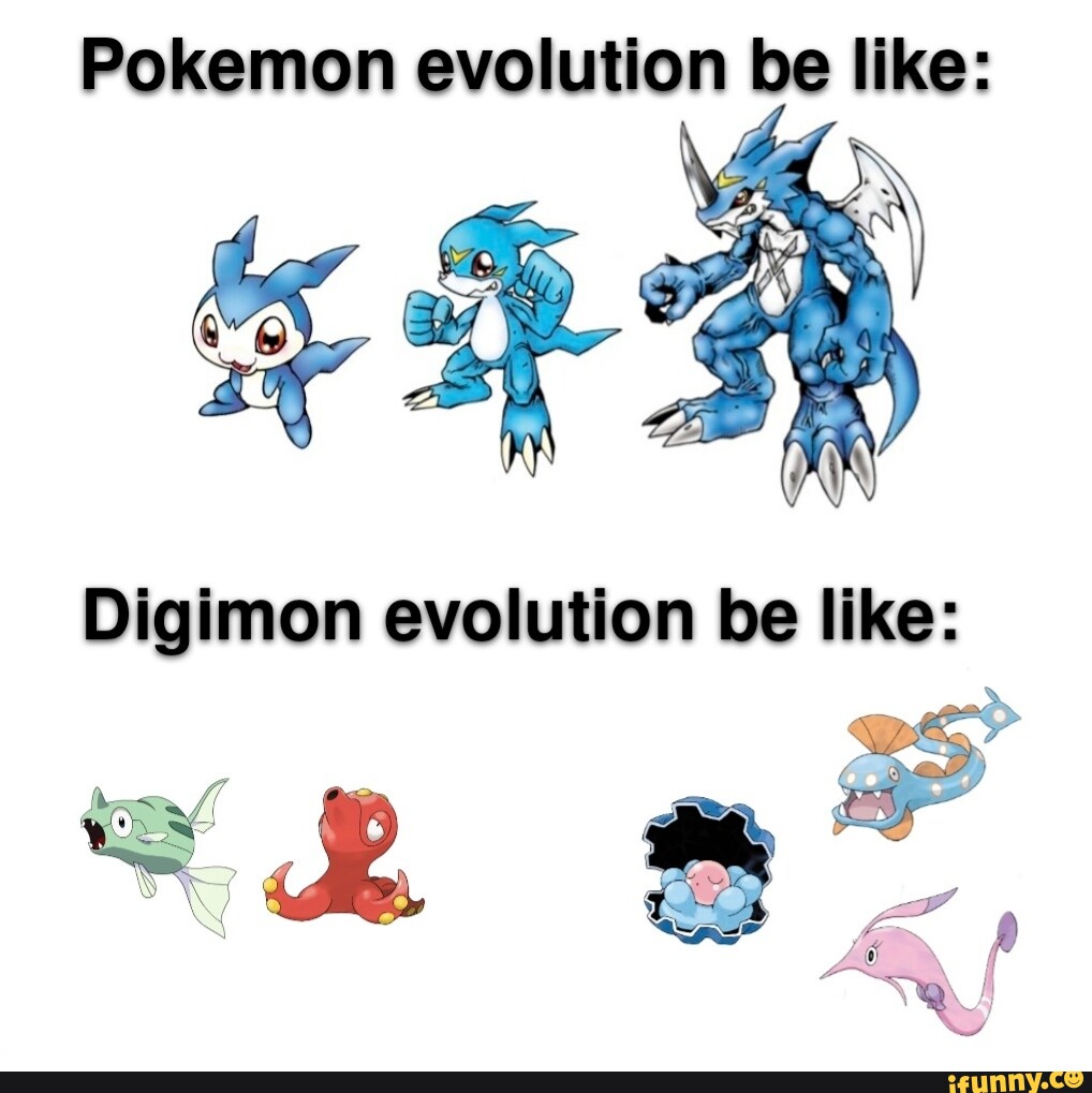 Pokemon Evolution I Digimon Evolution Palworld Evolution Ifunny