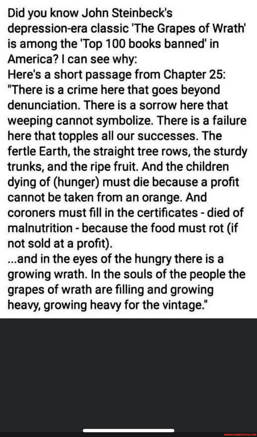 Did you know John Steinbeck's depressionera classic 'The Grapes of