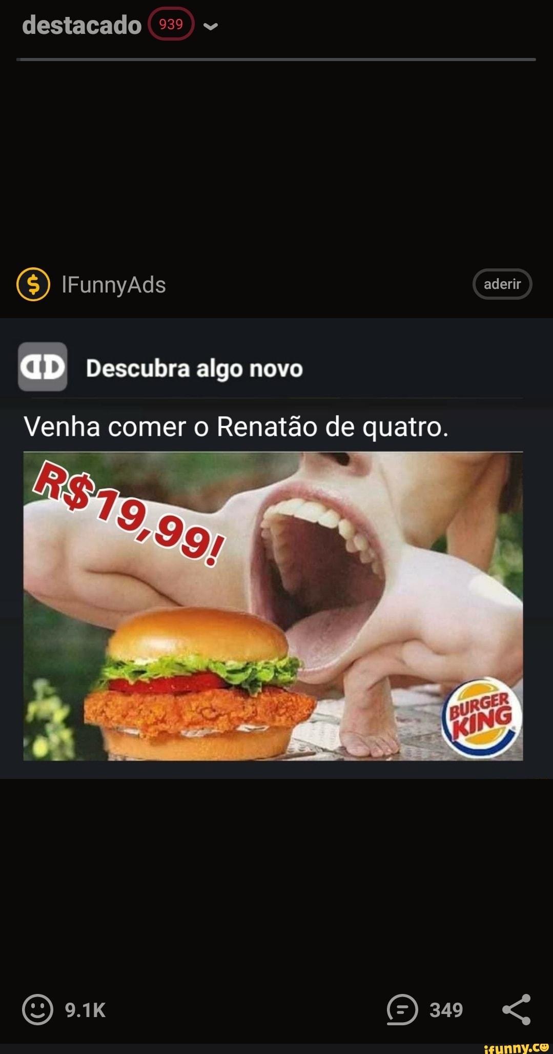 destacado
(5) IFunnyAds aderir
Descubra algo novo
Venha comer o Renatão de quatro.
ORAL OE 349