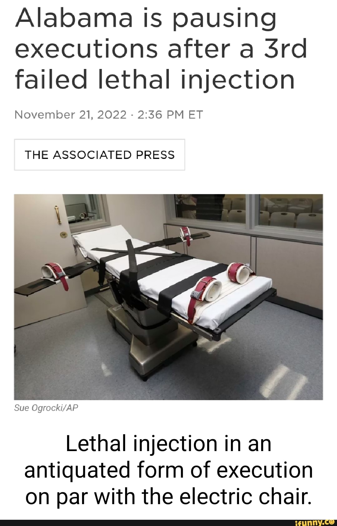 Alabama Is Pausing Executions After A Failed Lethal Injection November ...