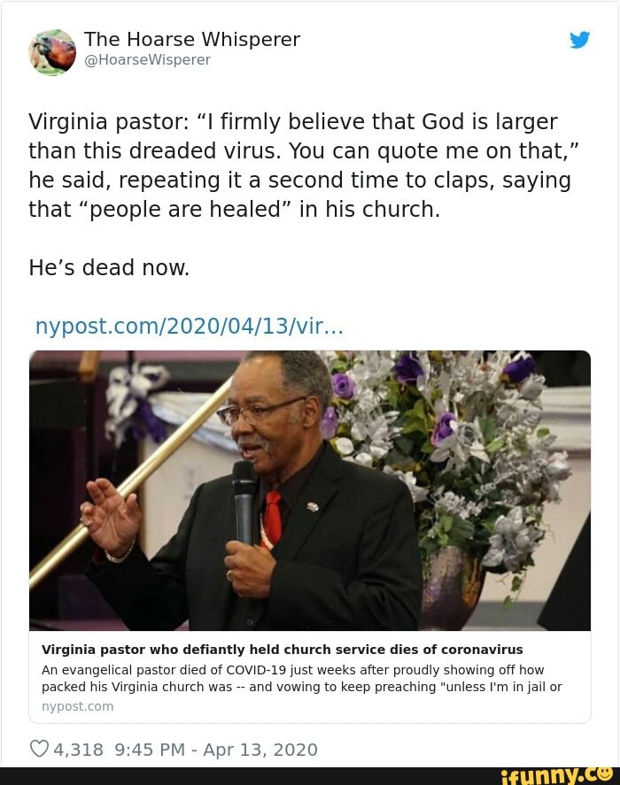 Virginia pastor: 