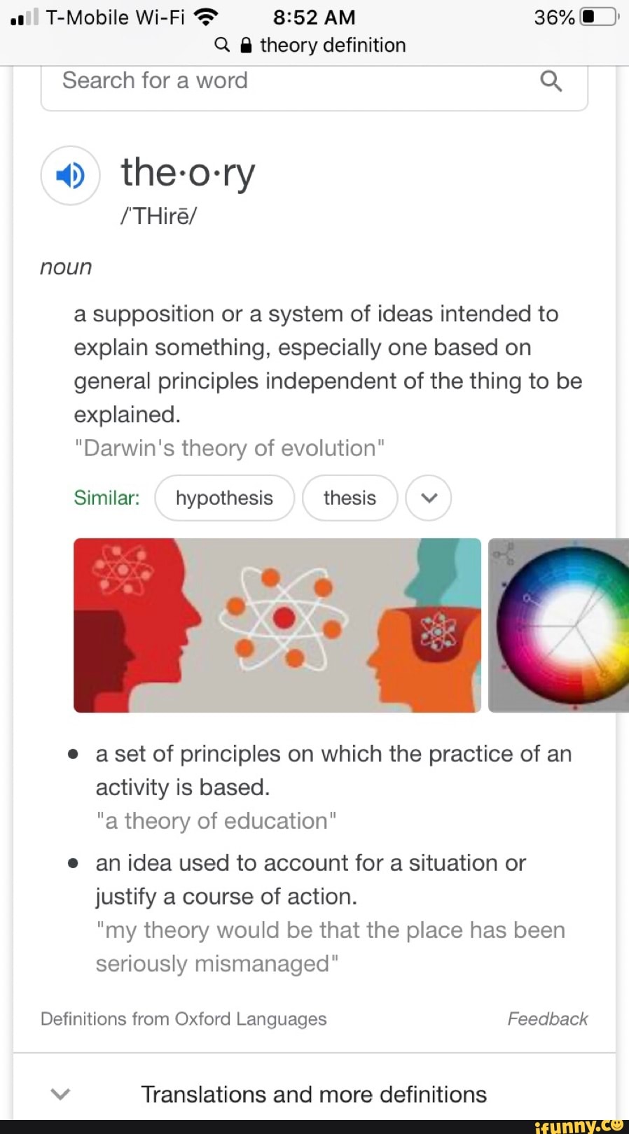 Q A theory definition Search for a word Q /THire/ a supposition or a ...