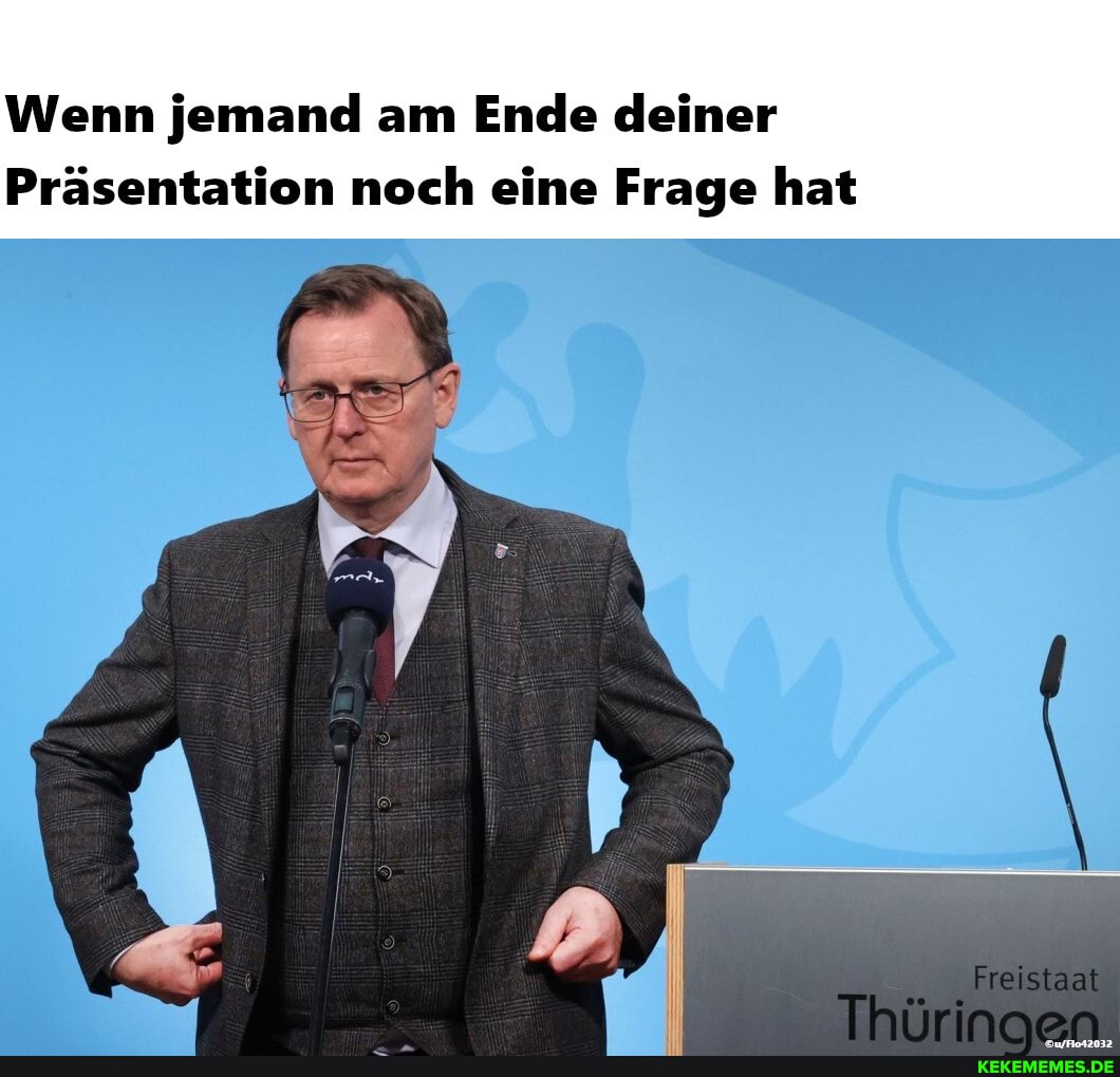 Wenn jemand am Ende deiner
Präsentation noch eine Frage hat
Freistaat