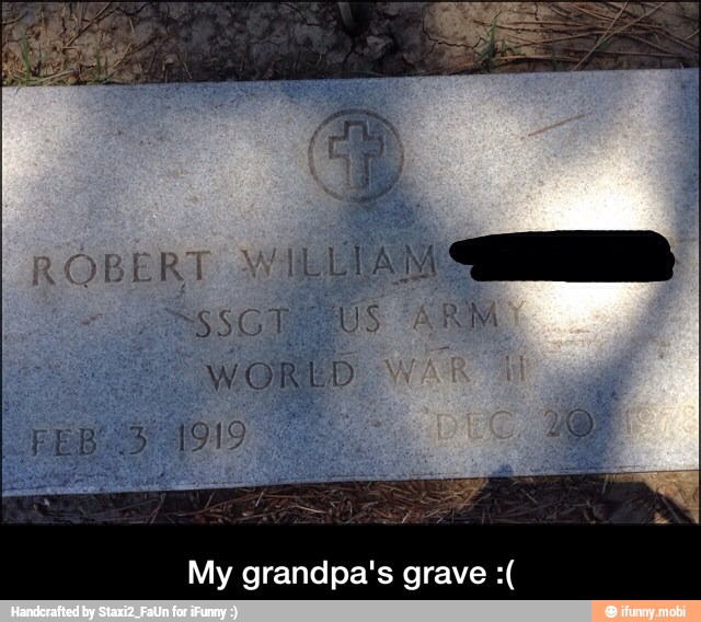 My grandpa's grave - My grandpa's grave :(
