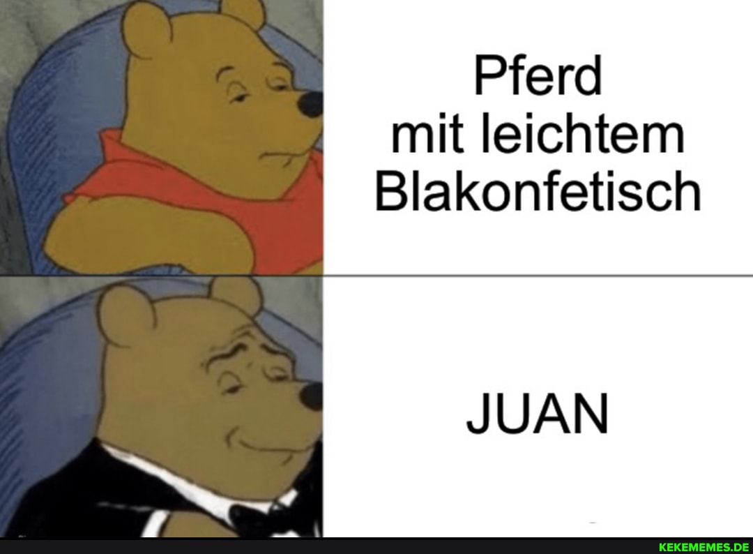 Pferd mit leichtem
Blakonfetisch
JUAN