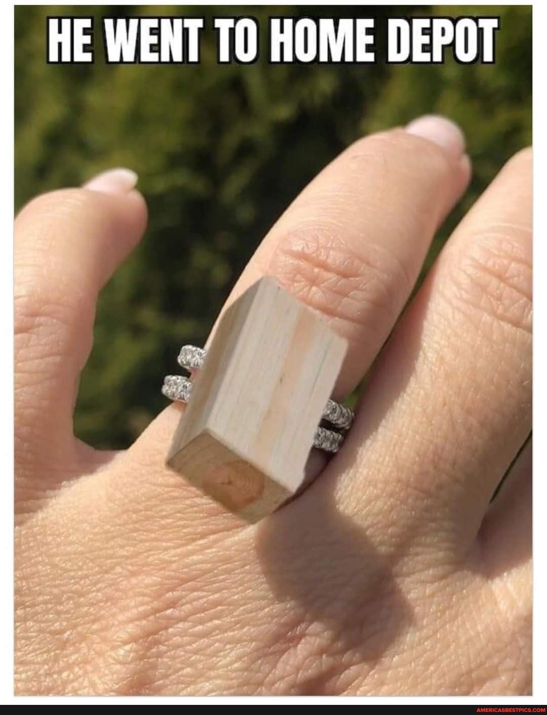 HE WENT TO HOME DEPOT