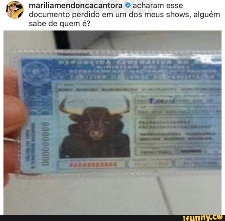 mariliamendoncacantora acharam esse
documento perdido em um dos meus shows, alguém
sabe de quem é?