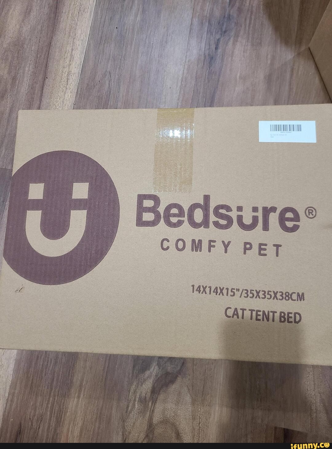 Secret Santa...I think? Bedsure COMFY PET 14X14x CAT TENT BED iFunny