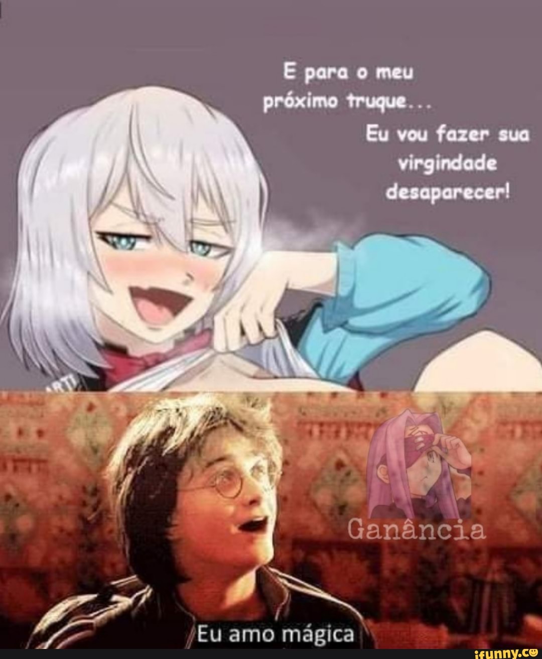 próximo
Eu veu fomer cug
"Eu amo mágica