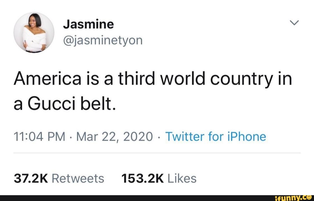 America Gucci Belt Meme