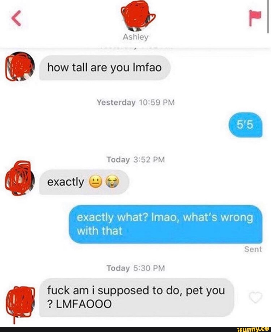 Do, pet how tall are you Imfao Yesterday 10:59 PM you LMFAOOO fuck am i ...