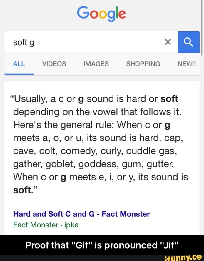 soft g hard g video