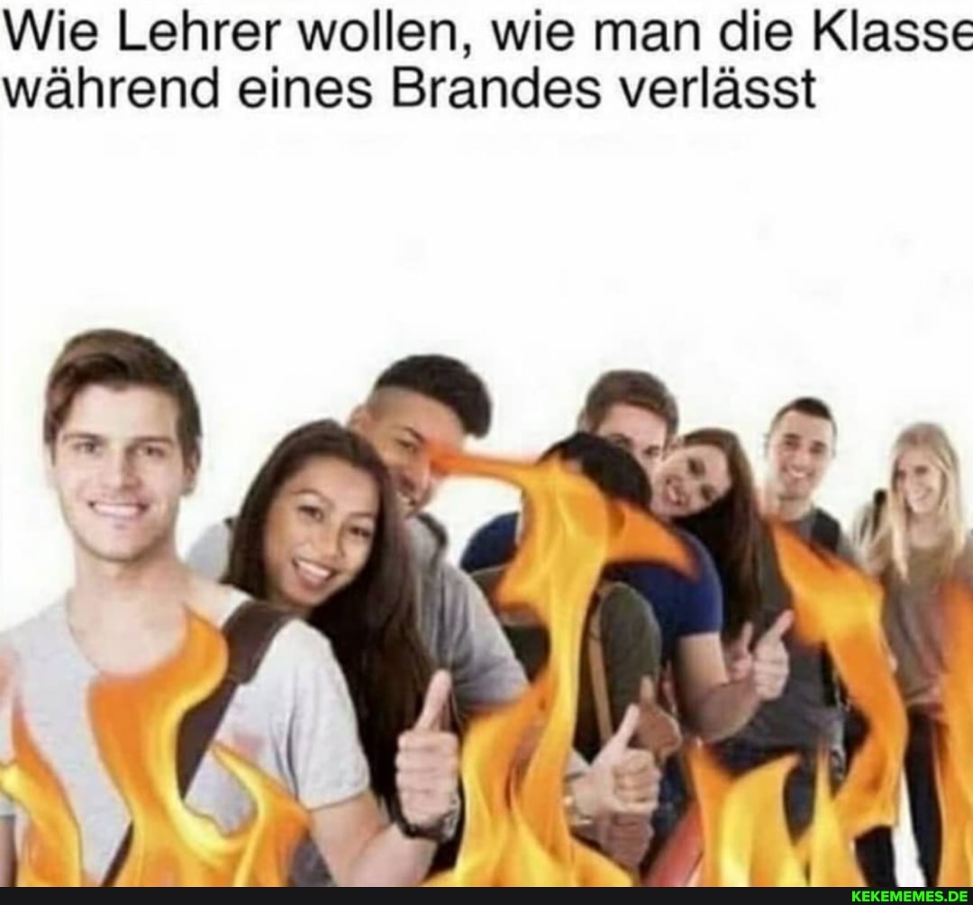 Wie Lehrer wollen, wie man die Klasse während eines Brandes verlässt