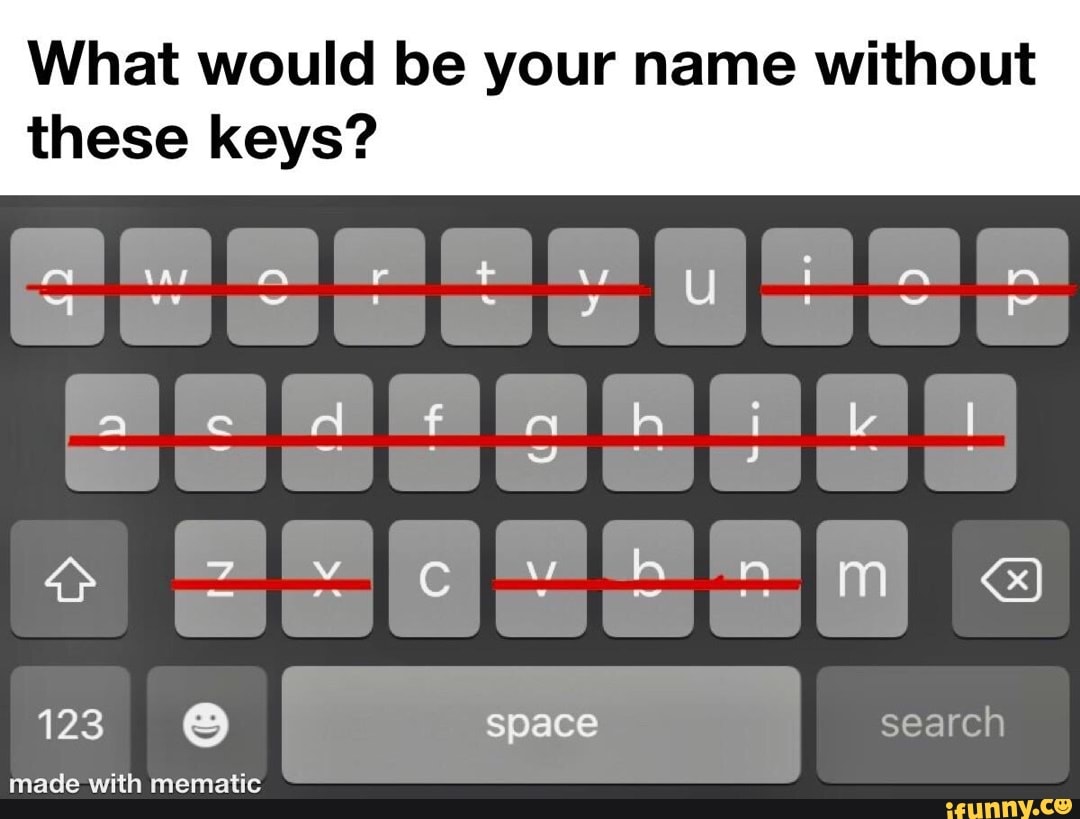 These keys