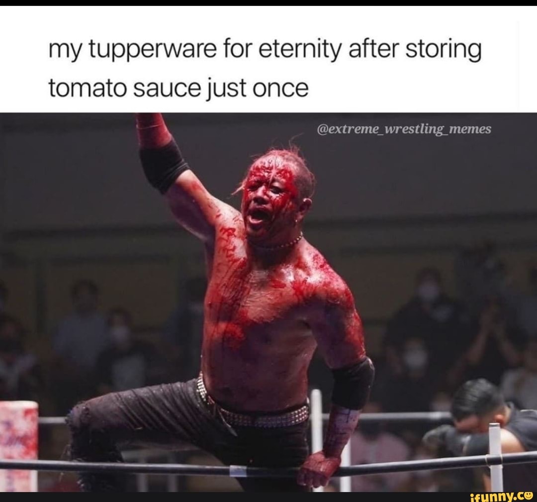 MEME HUMOR — The 'Tupperware After Tomato Sauce' Meme Is