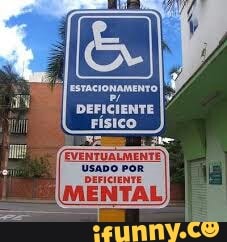 DEFICIENTE
FISICO.
EVENTUALMENTE
USADO POR
DEFICIENTE
MENTAL