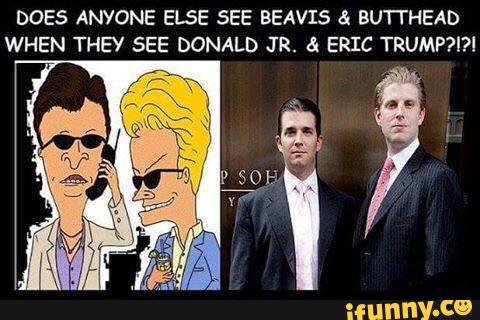 Get Donald Trump Jr And Eric Trump Beavis And Butthead Gif