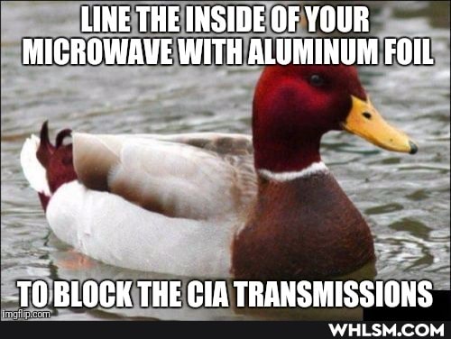 LINE THE INSIDE OF YOUR MICROWAVE WITH ALUMINUM FOIL
Av
TO RINC THE CLA TRANSMISSIONS