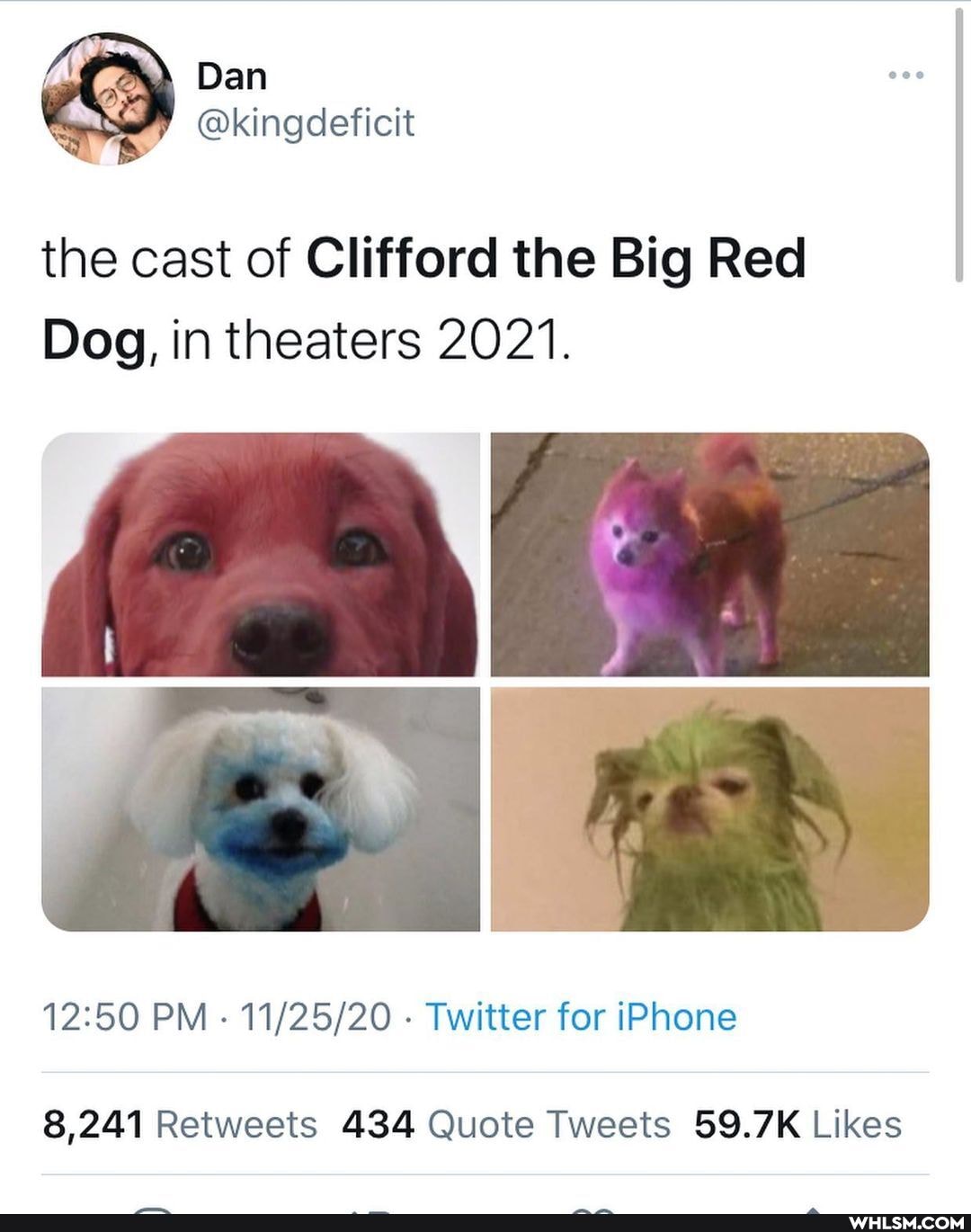 the cast of Clifford the Big Red
Dog, in theaters 2021.
PM - - Twitter for iPhone
ote Tweets 59.71K Likes
8,241 Retweets Qu