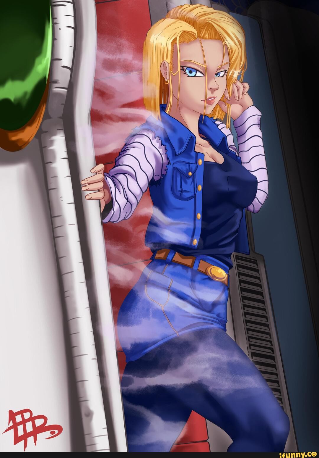 Android 18 fanart - )