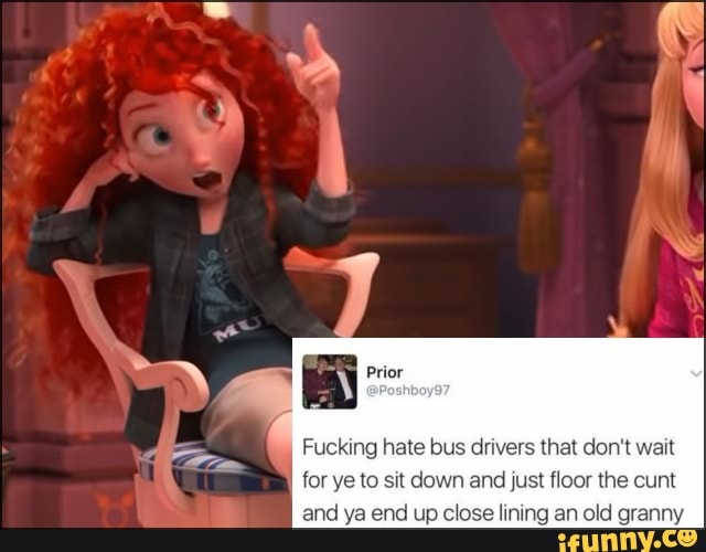 Fucking hate bus drivers that don't wait for ye to sit down and just floor the cunt and ya end up close lining an old granny