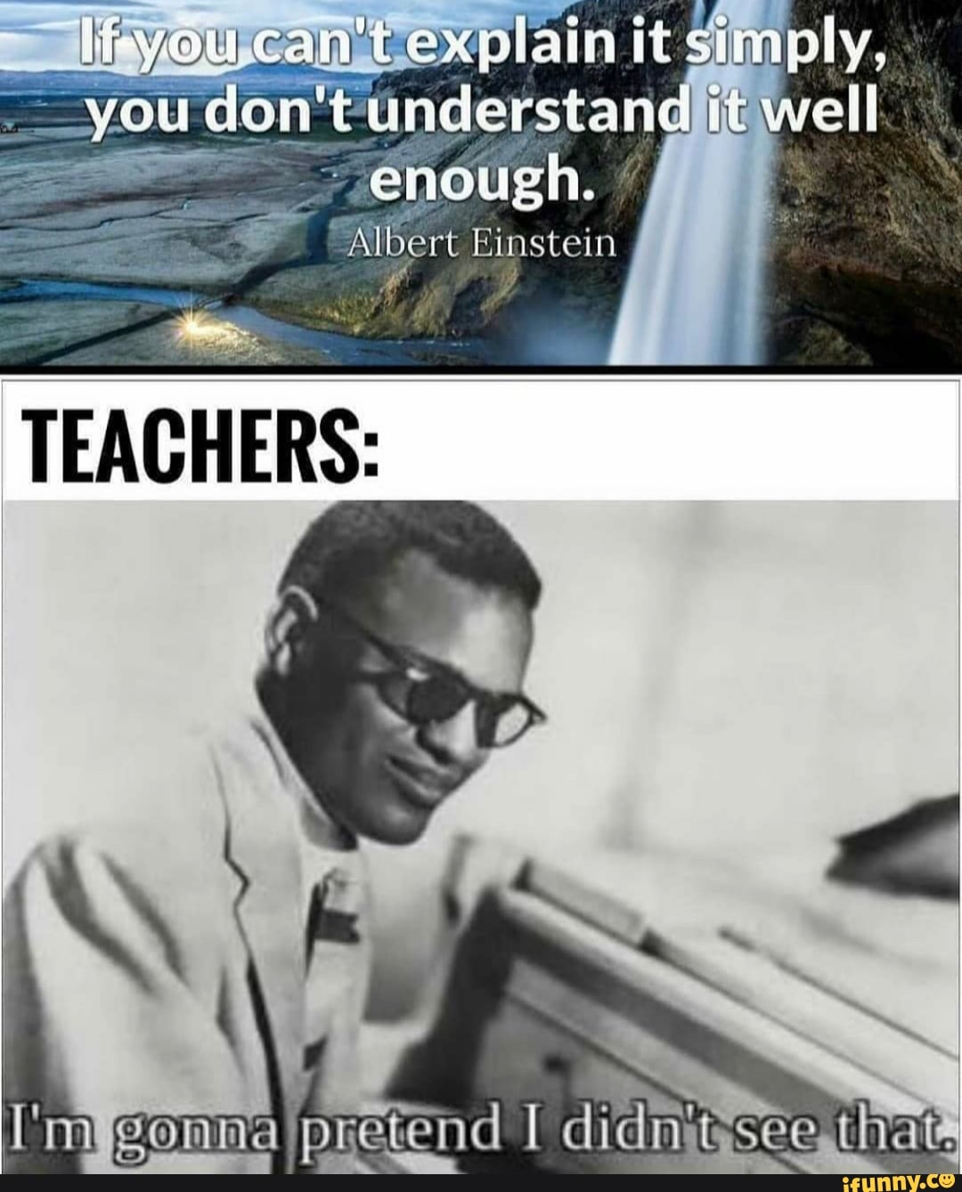 hi-vou al exolanit simaly, you don't understand well enough.
Einstein