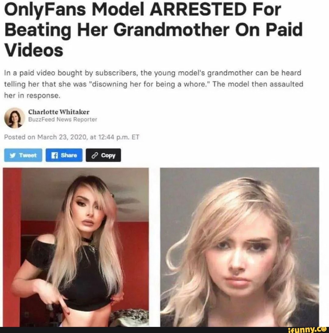 Onlyfans model arrested