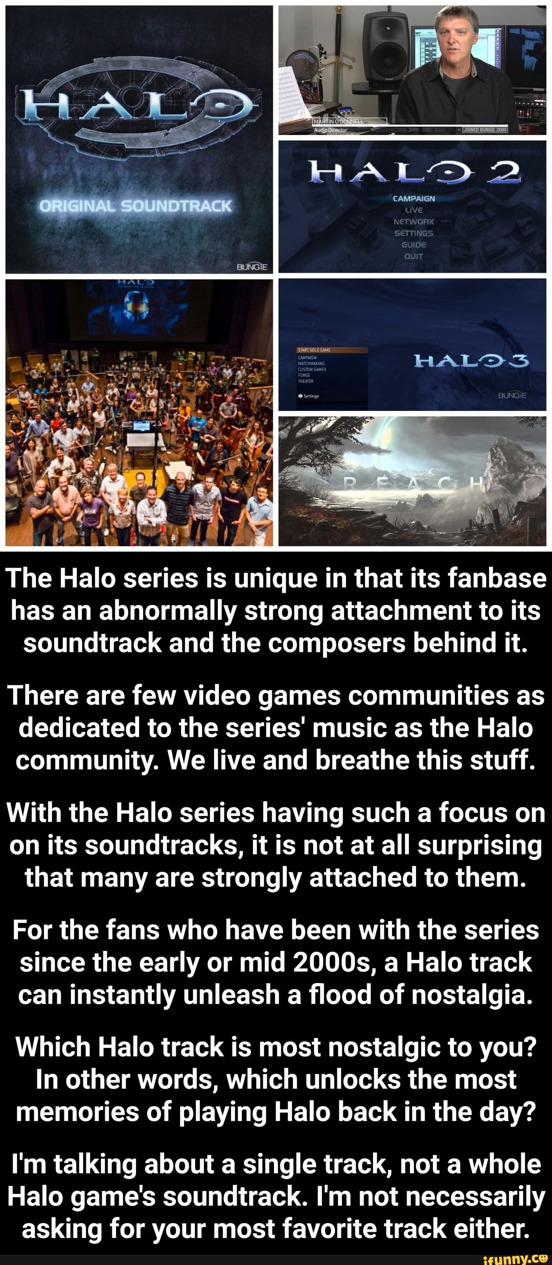 SOUNDTRACK AL - The Halo series is unique in that its fanbase has an ...