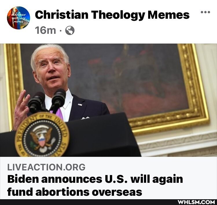 Christian Theology Memes
Biden announces US. will again