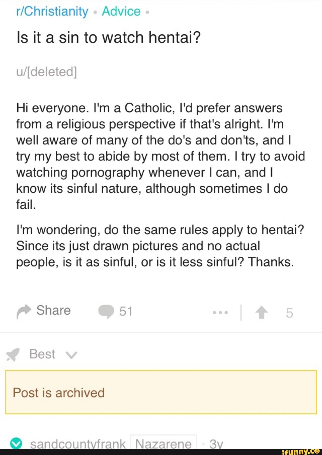 1080px x 1526px - R/Christianity Advice Is it a sin to watch hentai? Lw'[de'etedj Hi  everyone. I'