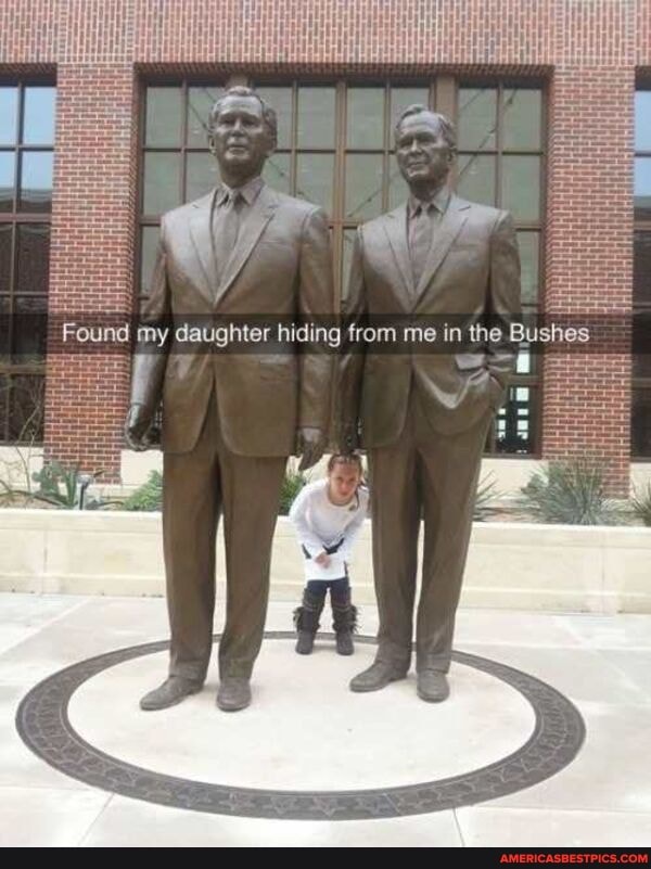Found my daughter hiding from me in the Bushes