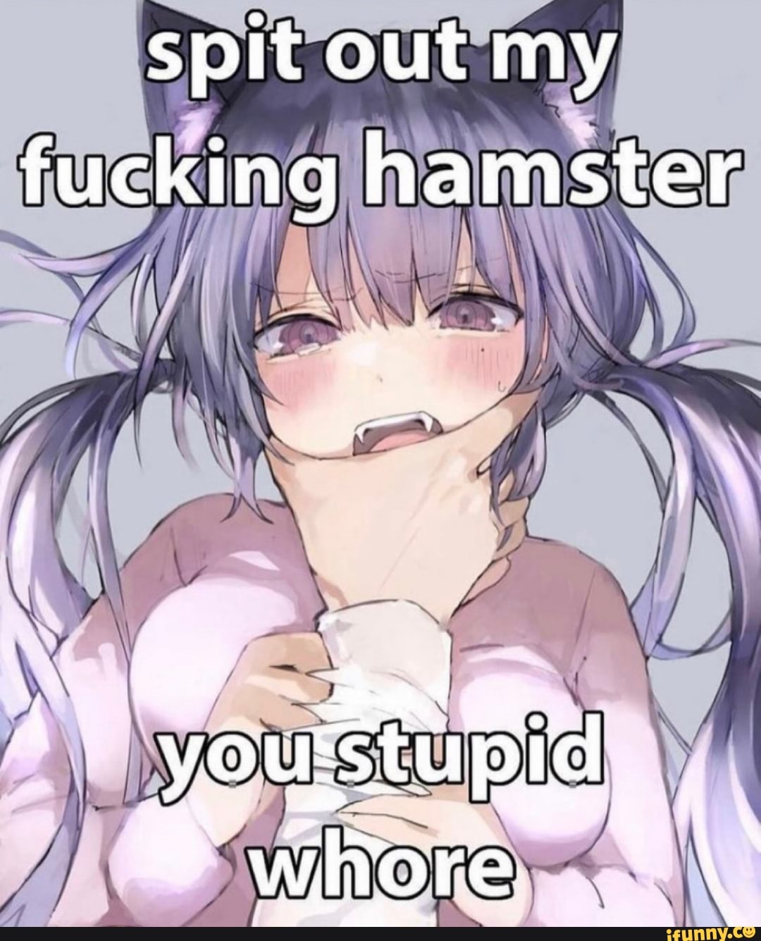 Spit out my hamster meme