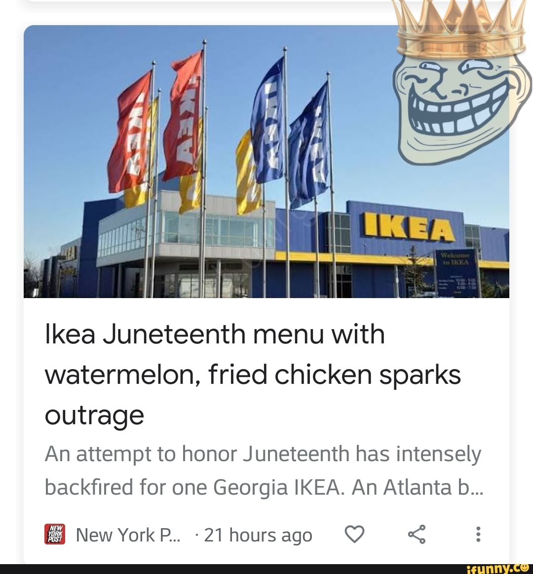 Ikea menu with watermelon, fried chicken sparks outrage An