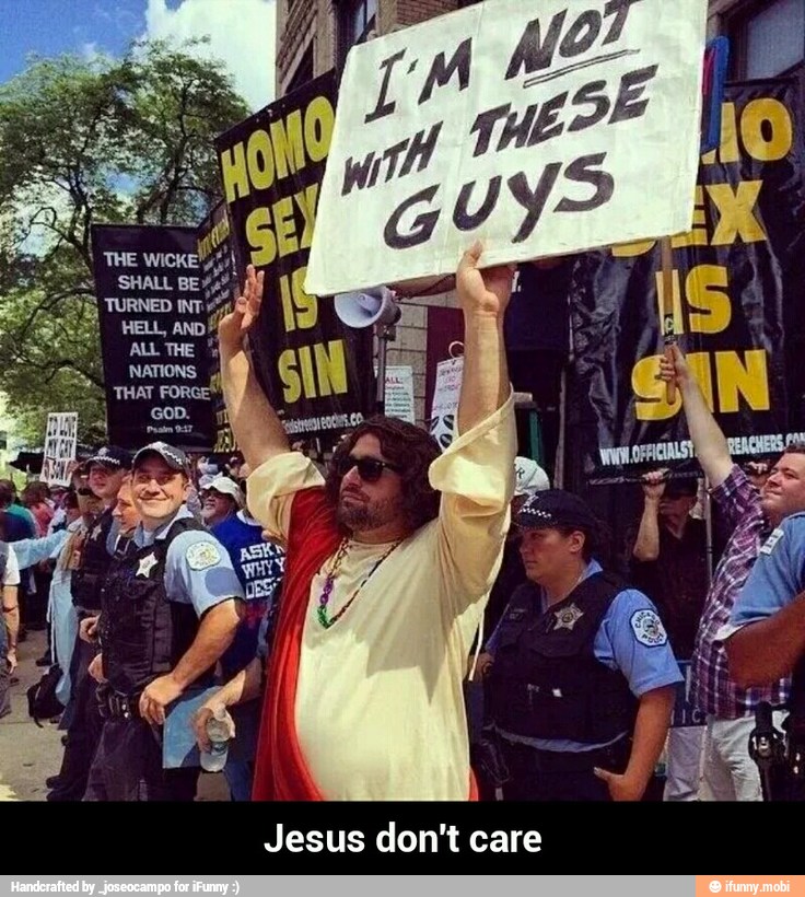 Jesus don't care