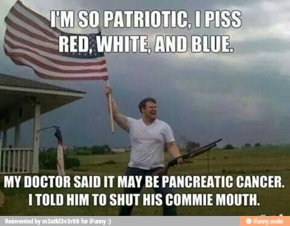 MY
DOCTOR SAID IT MAY
BE Ha THE TH a
1 TOLD HIM TO SHUT HIS COMMIE MOUTH.