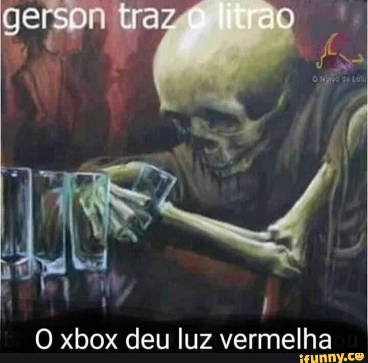 O xbox deu luz vermelha
