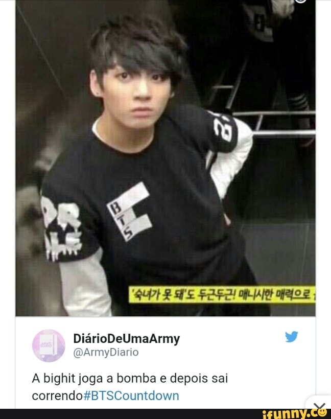 A bighit joga a bomba e depois sai
correndo#BTSCountdown