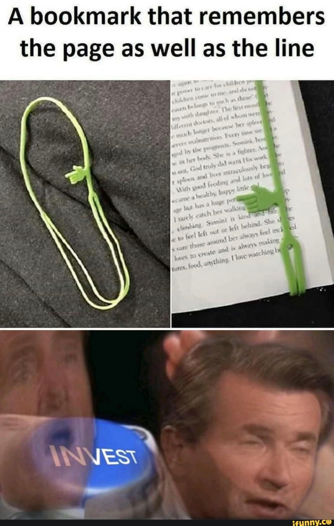 A bookmark that remembers
the page as well as the line