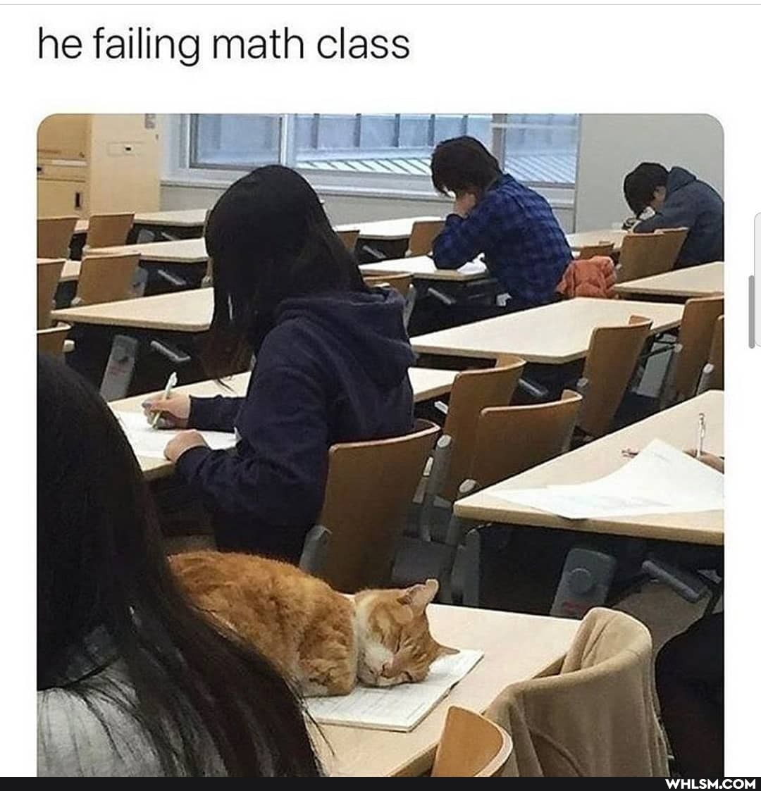 he failing math class