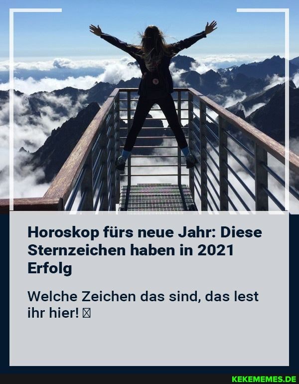 Horoskop fürs neue Jahr: Diese
Sternzeichen haben in 2021
Erfolg
Welche Zeichen das sind, das lest ihr hier!
