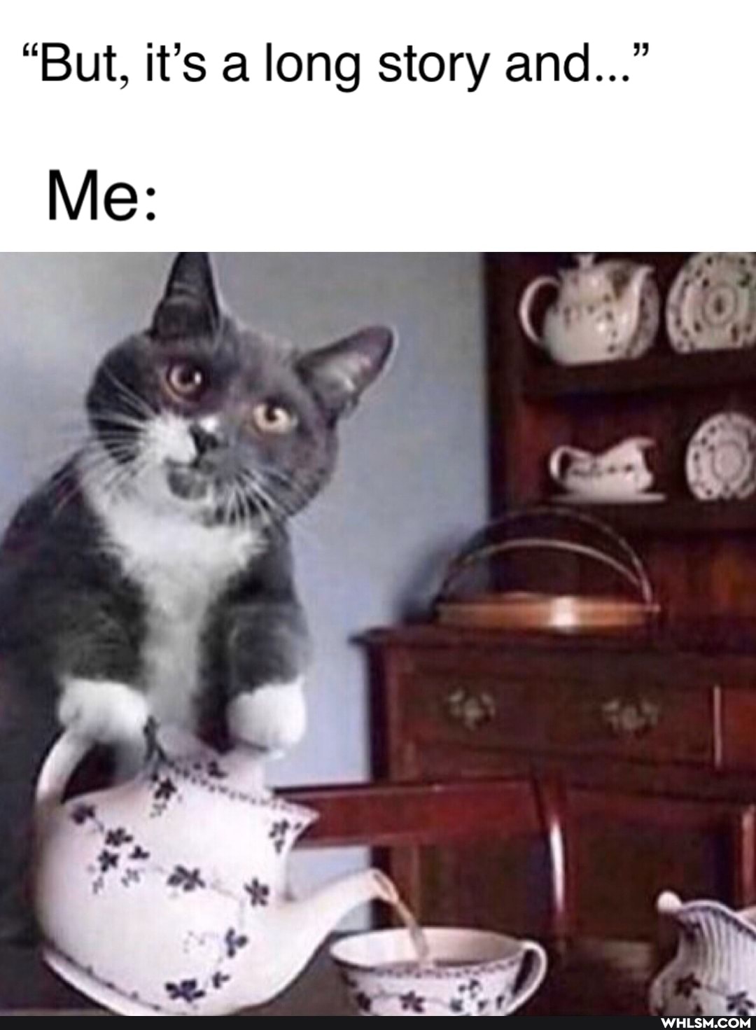 "But, it's along story and..."